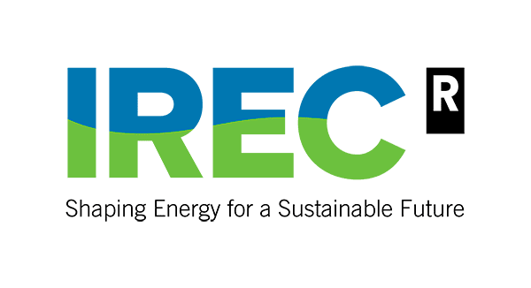 IREC logo in blue and green with the slogan 'Shaping Energy for a Sustainable Future' on a white background, representing sustainable energy research and innovation.