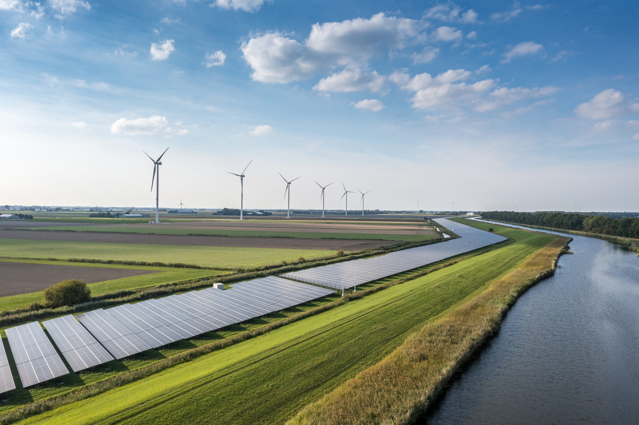Offshore wind turbines representing renewable energy innovation ecosystems