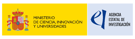 Official logos of the Ministry of Science, Innovation and Universities and the State Research Agency of Spain.