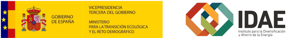 Go to the official website of IDAE - Instituto para la Diversificación y Ahorro de la Energía 